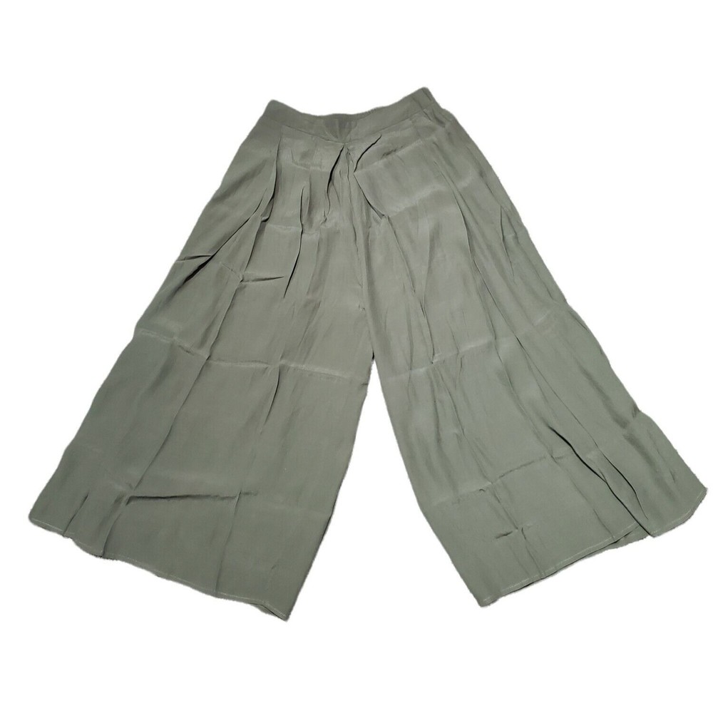 The Hanger Wide Leg Pants Women's Size Small Olive Green New